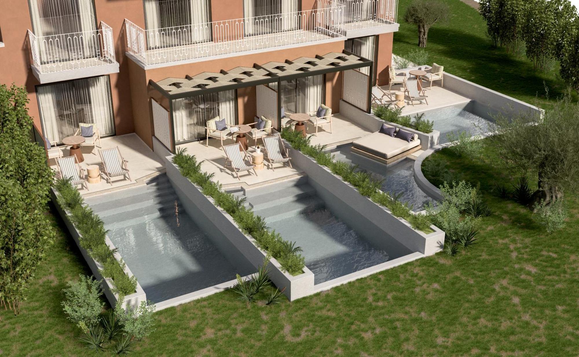 Sentido Apollo Palace 梅松吉 外观 照片 3D rendering of a hotel