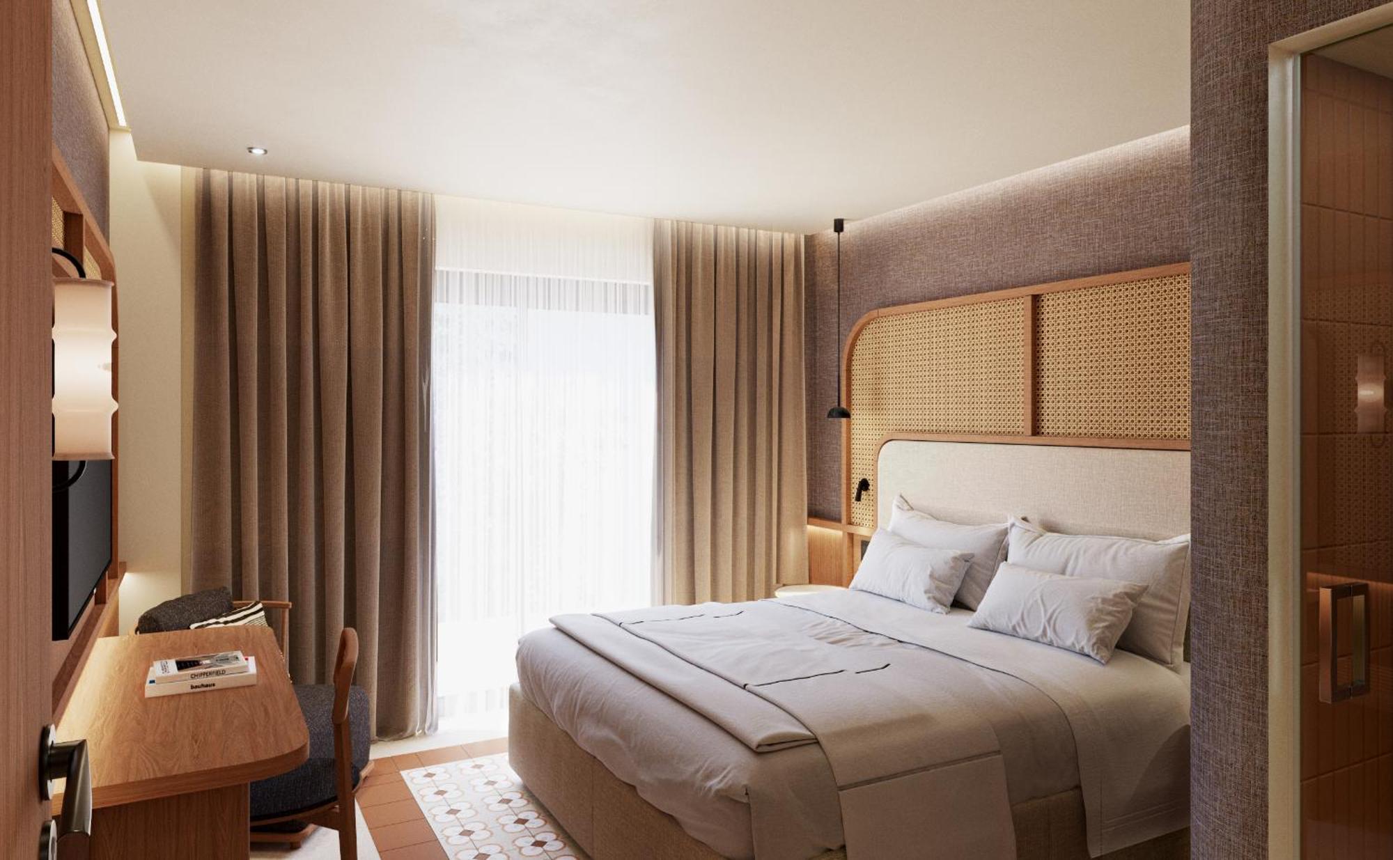 Sentido Apollo Palace 梅松吉 外观 照片 A bedroom at the hotel